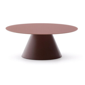 Kave Home Ronde Salontafel 'Wilshire' 80cm, kleur Terracotta