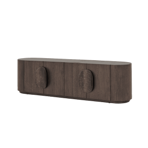 Tower Living TV-meubel 'Allure' Eiken, 180cm, kleur Donkerbruin