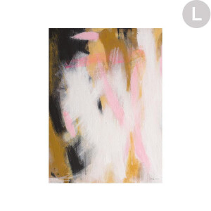 Urban Cotton Wandkleed 'Abstract Moods' in zwart frame, Large, 145 x 190cm