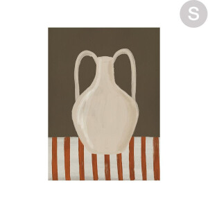 Urban Cotton Wandkleed 'Vivid Vase 06' in zwart frame, Small, 80 x 110cm