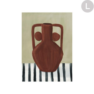 Urban Cotton Wandkleed 'Vivid Vase 10' in zwart frame, Large, 145 x 190cm