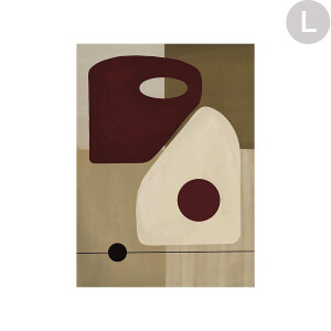 Urban Cotton Wandkleed 'Polished' in zwart frame, Large, 145 x 190cm