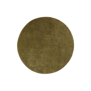 Kave Home Rond Vloerkleed 'Empuries' 200cm, kleur Donkergroen