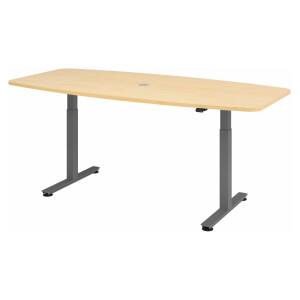 XMST 22 G | 220x103 | Bureau elektrisch in hoogte verstelbaar - Esdoorn 220 x 103 Tafelhoogte I Elektrisch in hoogte verstelbaar