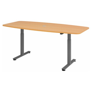 XMST 22 G | 220x103 | Bureau elektrisch in hoogte verstelbaar - Beuken 220 x 103 Tafelhoogte I Elektrisch in hoogte verstelbaar