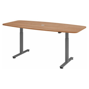 XMST 22 G | 220x103 | Bureau elektrisch in hoogte verstelbaar - Walnoot 220 x 103 Tafelhoogte I Elektrisch in hoogte verstelbaar