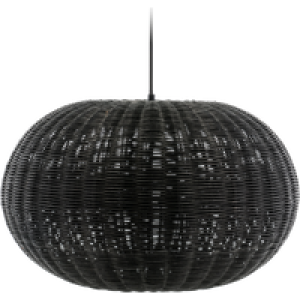 Werna rattan hanglamp zwart - 50 x 30 cm