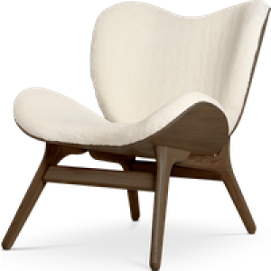 A Conversation Piece houten fauteuil donker eiken - Teddy White