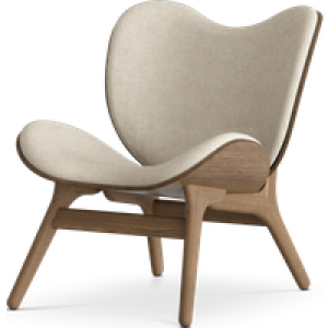 A Conversation Piece houten fauteuil donker eiken - White Sands