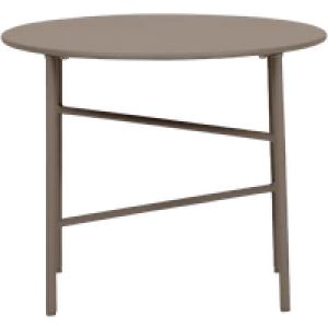 Mila metalen tuin salontafel taupe - Ø50 cm