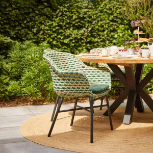 Hartman Tuinstoel 'Delphine' Wicker, kleur Groen