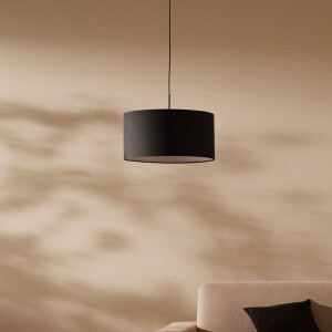 Kave Home Lampenkap 'Santana' Ø50cm, kleur Zwart