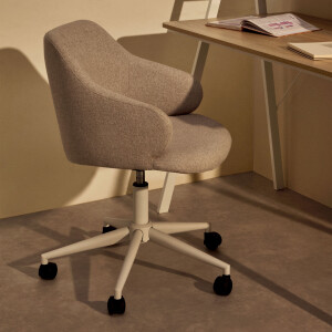 Kave Home Bureaustoel 'Einara' kleur Lichtgrijs