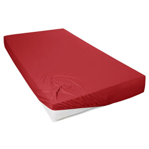 Primera Jersey hoeslaken (Rood, 180-200 x 200 cm)