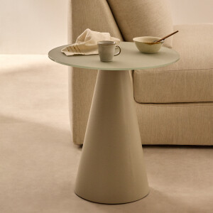 Kave Home Ronde Bijzettafel 'Wilshire' 50cm, kleur Grijs