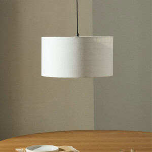 Kave Home Lampenkap 'Santana' Met Diffuser, ø50cm, kleur Wit