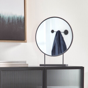 Kave Home Spiegel 'Libia' 45 x 36cm, kleur Zwart