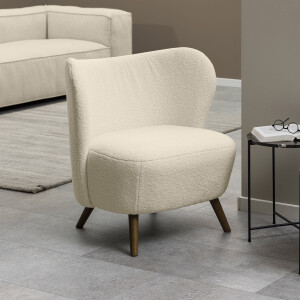 Bendt Fauteuil 'Bram' Teddy, kleur Crème