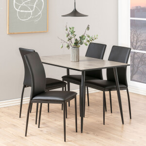 Bendt Eettafel 'Siena' 120 x 80cm, kleur Whitewash