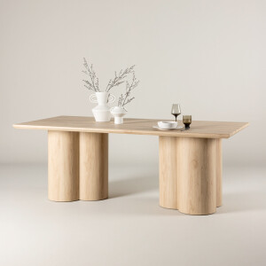 Nohr Eettafel 'Anh' 210 x 100cm, kleur Whitewash