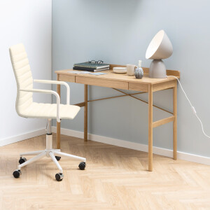 Bendt Bureau 'Ashlyn' Eiken met lade, 110 x 50cm