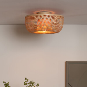 GOOD&MOJO Plafondlamp 'Barbados' Bamboe, 35cm, kleur Naturel