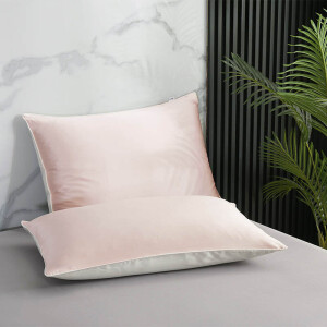 Kussensloop - 100% Zijde 2-PACK - Basalt - 60x70 Cm - Zijde - Dekbed-Discounter.nl