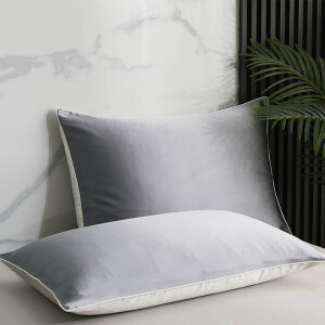 Kussensloop - 100% Zijde 2-PACK - Basalt - 60x70 Cm - Zijde - Dekbed-Discounter.nl