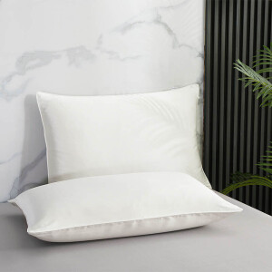 Kussensloop - 100% Zijde 2-PACK - Basalt - 60x70 Cm - Zijde - Dekbed-Discounter.nl