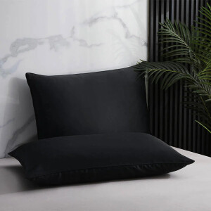 Kussensloop - 100% Zijde 2-PACK - Basalt - 60x70 Cm - Zijde - Dekbed-Discounter.nl