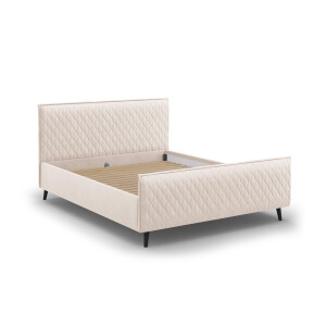 Bedframe met hoofdbord Criss velvet 140 x 200 cm | Micadoni Limited Edition