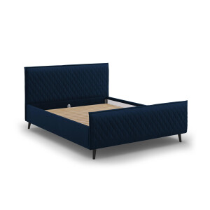 Bedframe met hoofdbord Criss velvet 140 x 200 cm | Micadoni Limited Edition