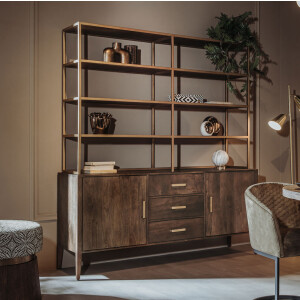 Tower Living Wandkast 'Belvedere' Mangohout, 200 x 180cm