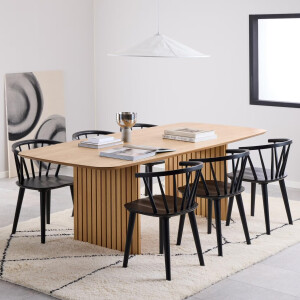 Bendt Eettafel 'Olivier' Eiken, 220 x 105cm, kleur Naturel