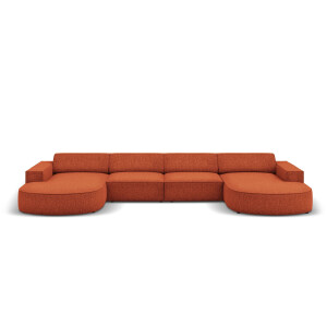 U-bank Jodie chenille afgerond | Micadoni Home
