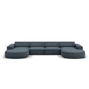 U-bank Jodie chenille afgerond | Micadoni Home