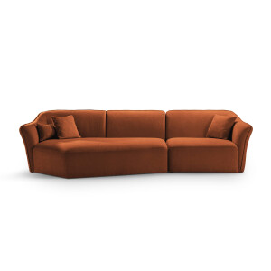 Hoekbank Hailey 5-zits links bouclé | Micadoni