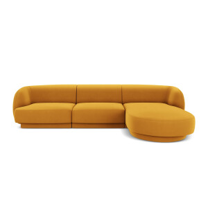 3.5-zitshoekbank Miley rechts velvet | Micadoni Limited Edition