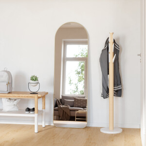 Umbra Spiegel 'Hubba' Arched, 158 x 51cm, kleur Brass