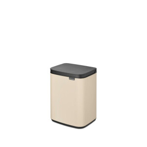 Brabantia Bo Afvalemmer - 4 liter - kunststof binnenemmer - soft beige 234088