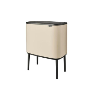 Brabantia Bo Touch Bin Afvalemmer - 11+23 liter - 2 kunststof binnenemmers - soft beige 201585