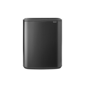 Brabantia Bo Touch Bin Afvalemmer - 2x30 liter - 2 kunststof binnenemmers - confident grey 233609