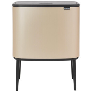 Brabantia Bo Touch Bin Afvalemmer - 36 liter - kunststof binnenemmer - metallic gold 304583