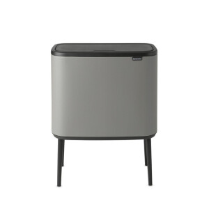 Brabantia Bo Touch Bin Afvalemmer - 36 liter - kunststof binnenemmer - mineral concrete grey 127205