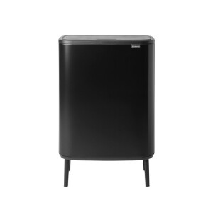 Brabantia Bo Touch Bin Hi Afvalemmer - 2x30 liter - 2 kunststof binnenemmers - matt black 130625
