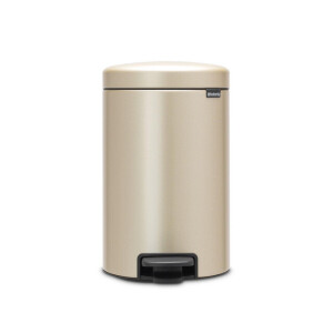 Brabantia NewIcon Pedaalemmer - 12 liter - kunststof binnenemmer - metallic gold 304446