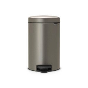 Brabantia NewIcon Pedaalemmer - 12 liter - kunststof binnenemmer - platinum 113628
