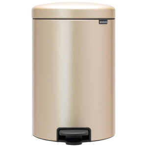 Brabantia NewIcon Pedaalemmer - 20 liter - kunststof binnenemmer - metallic gold 304460