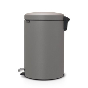 Brabantia NewIcon Pedaalemmer - 20 liter - kunststof binnenemmer - mineral concrete grey 119163