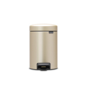 Brabantia NewIcon Pedaalemmer - 3 liter - kunststof binnenemmer - Champagne 304408